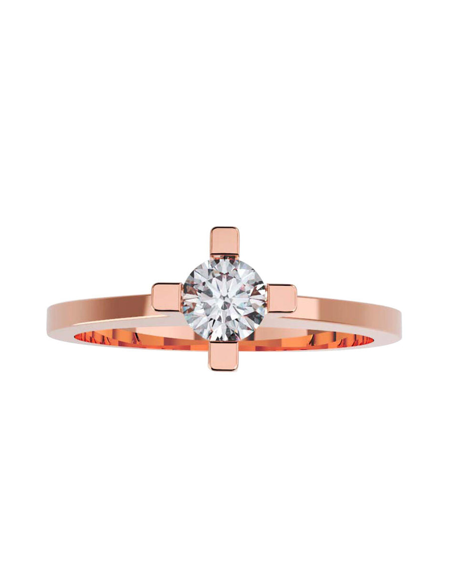ANILLO DE ORO CON CIRCONIA