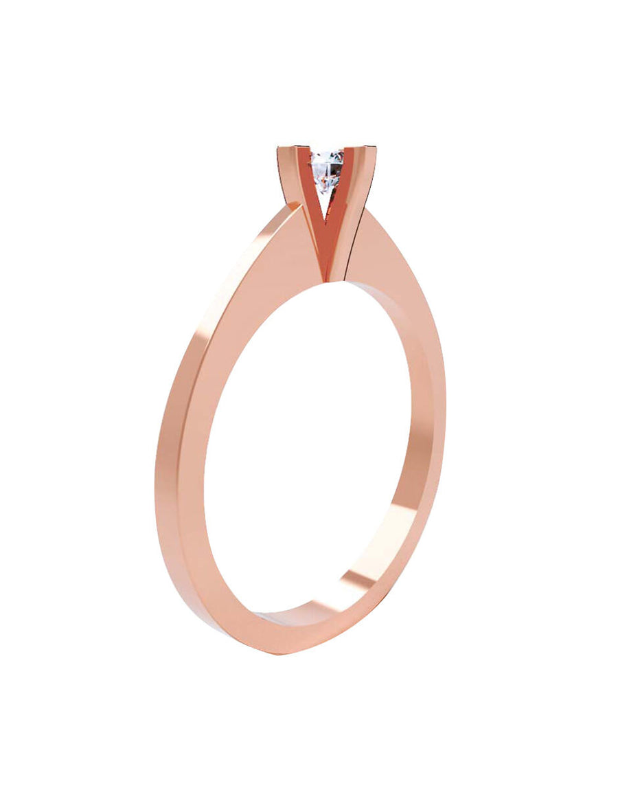 ANILLO DE ORO CON CIRCONIA
