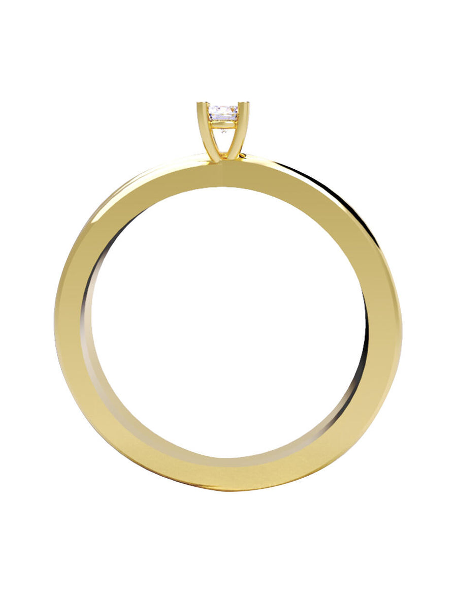 ANILLO DE ORO CON CIRCONIA