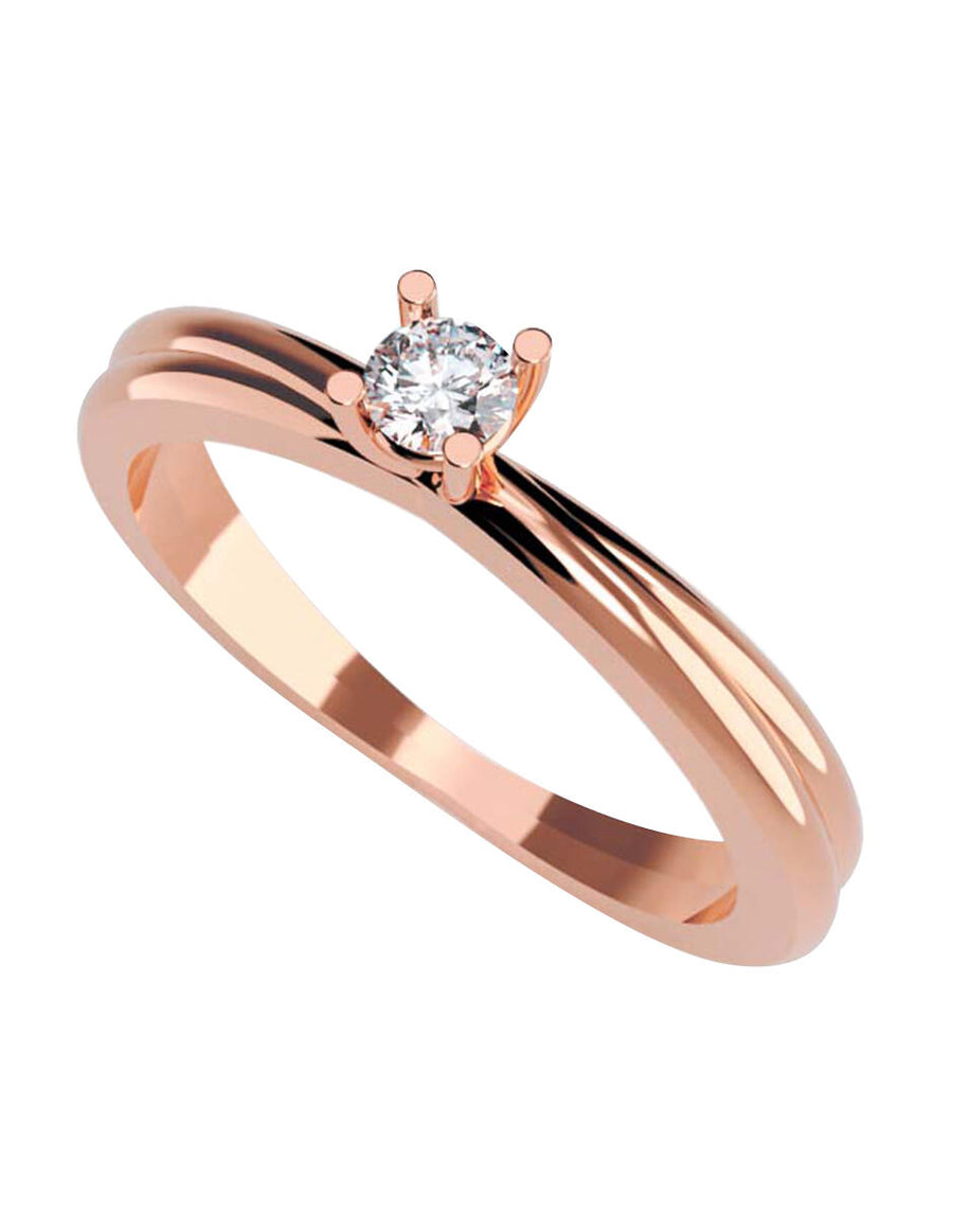 ANILLO DE ORO CON CIRCONIA
