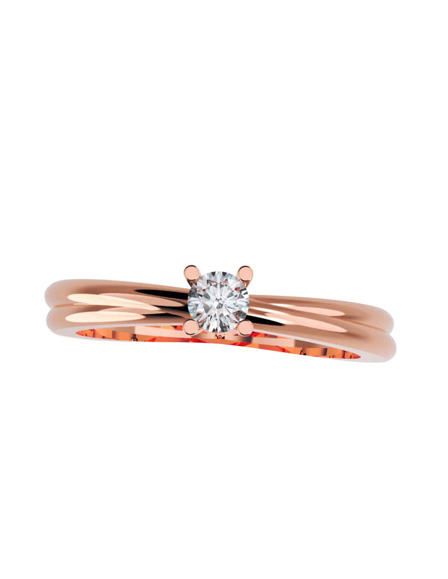 ANILLO DE ORO CON CIRCONIA