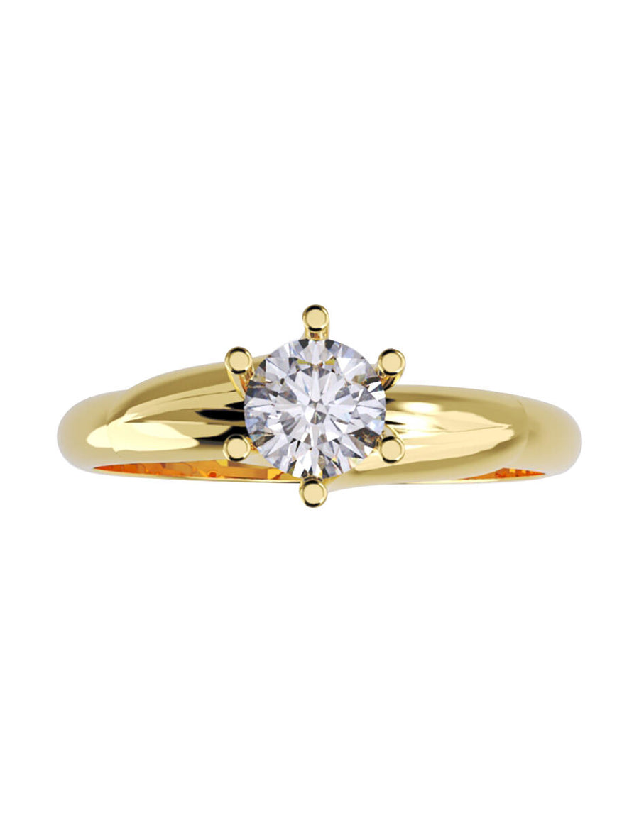ANILLO DE ORO CON CIRCONIA