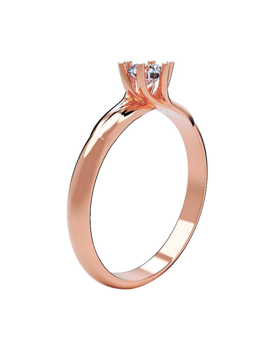ANILLO DE ORO CON CIRCONIA