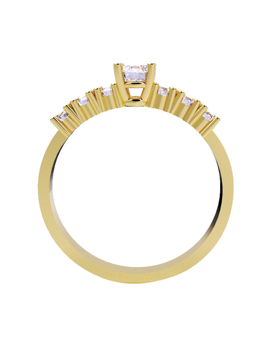 ANILLO DE ORO CON CIRCONIA