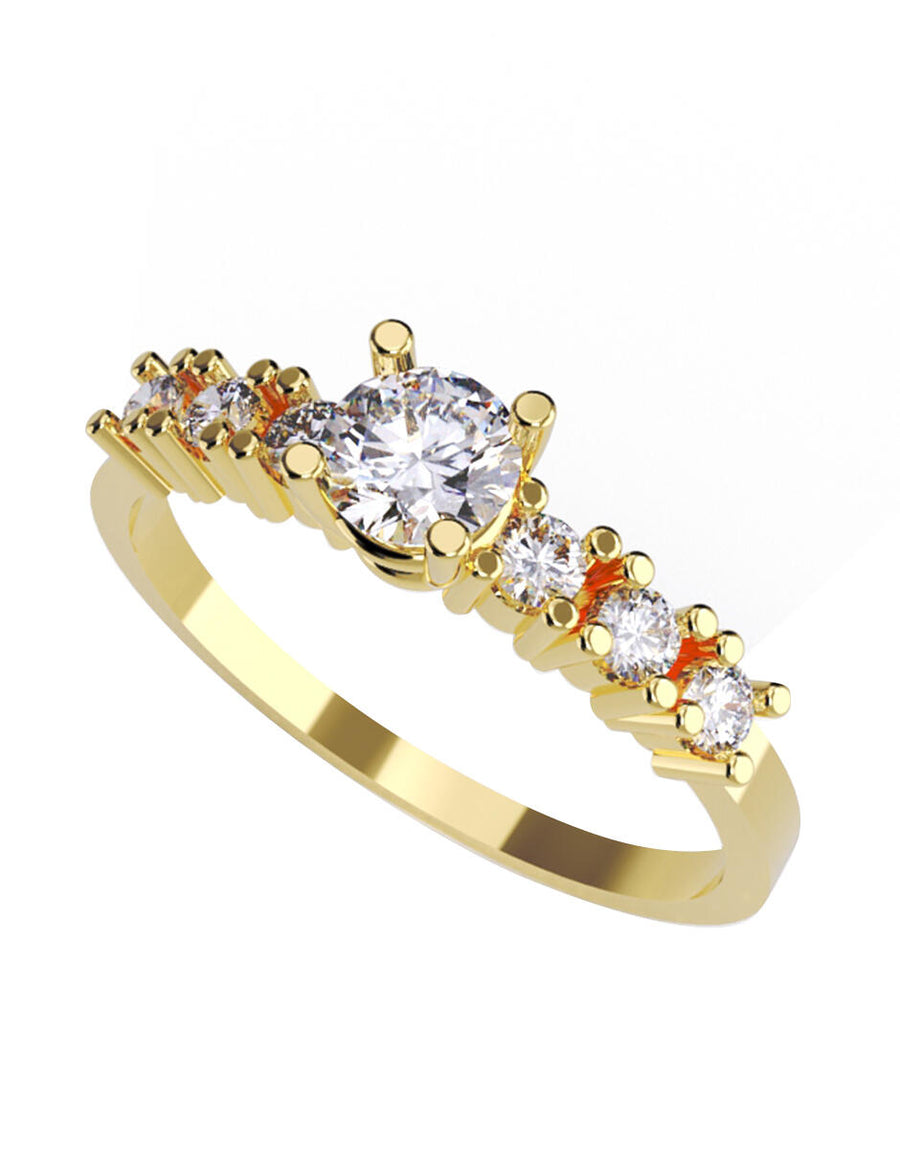 ANILLO DE ORO CON CIRCONIA