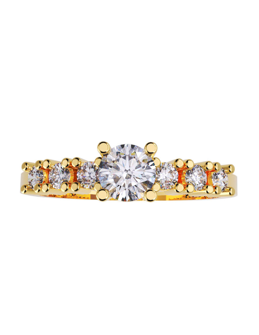 ANILLO DE ORO CON CIRCONIA