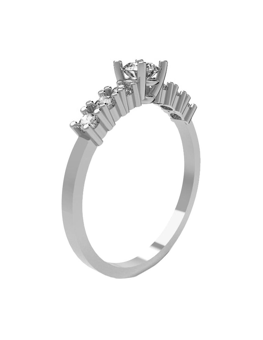ANILLO DE ORO CON CIRCONIA