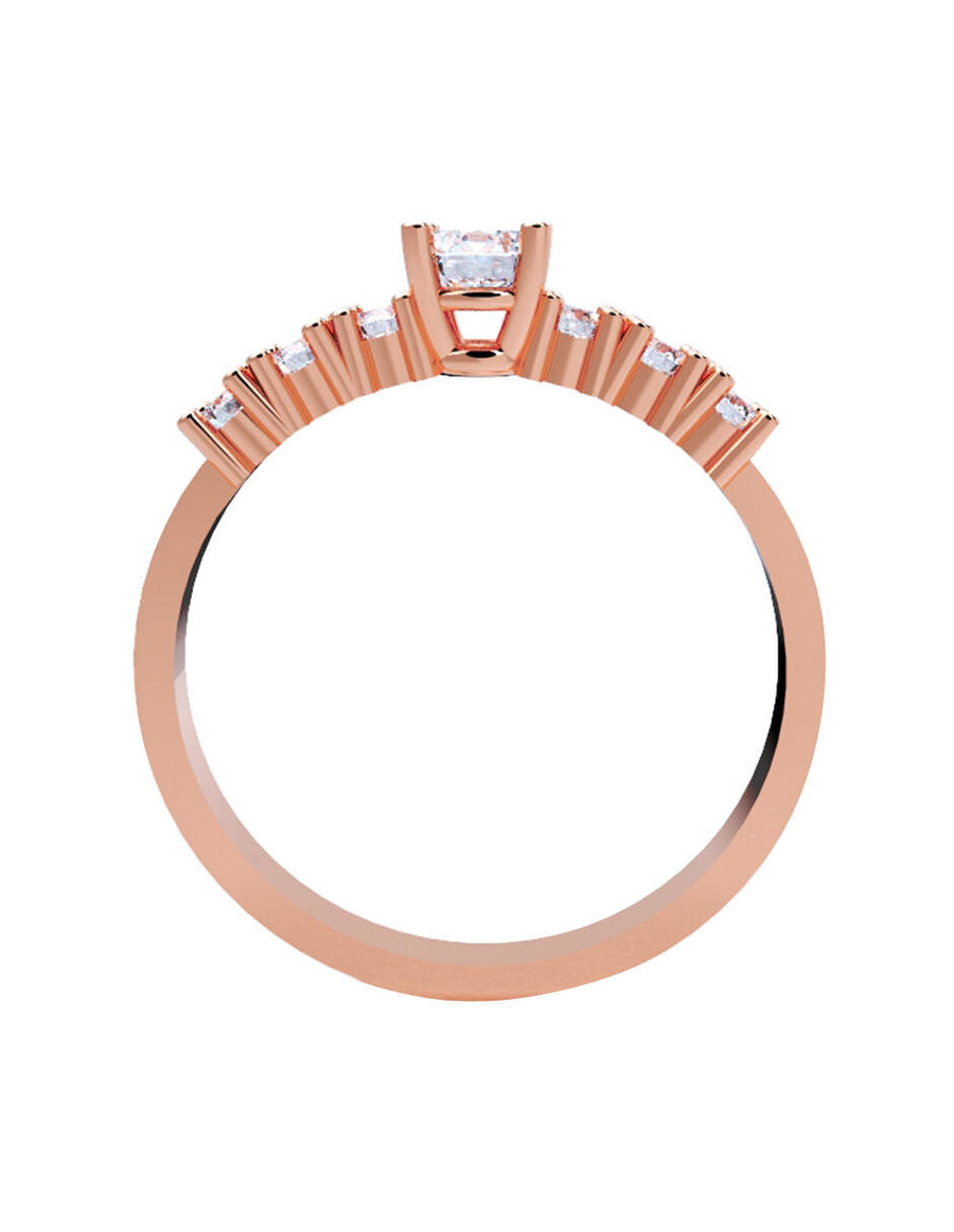 ANILLO DE ORO CON CIRCONIA