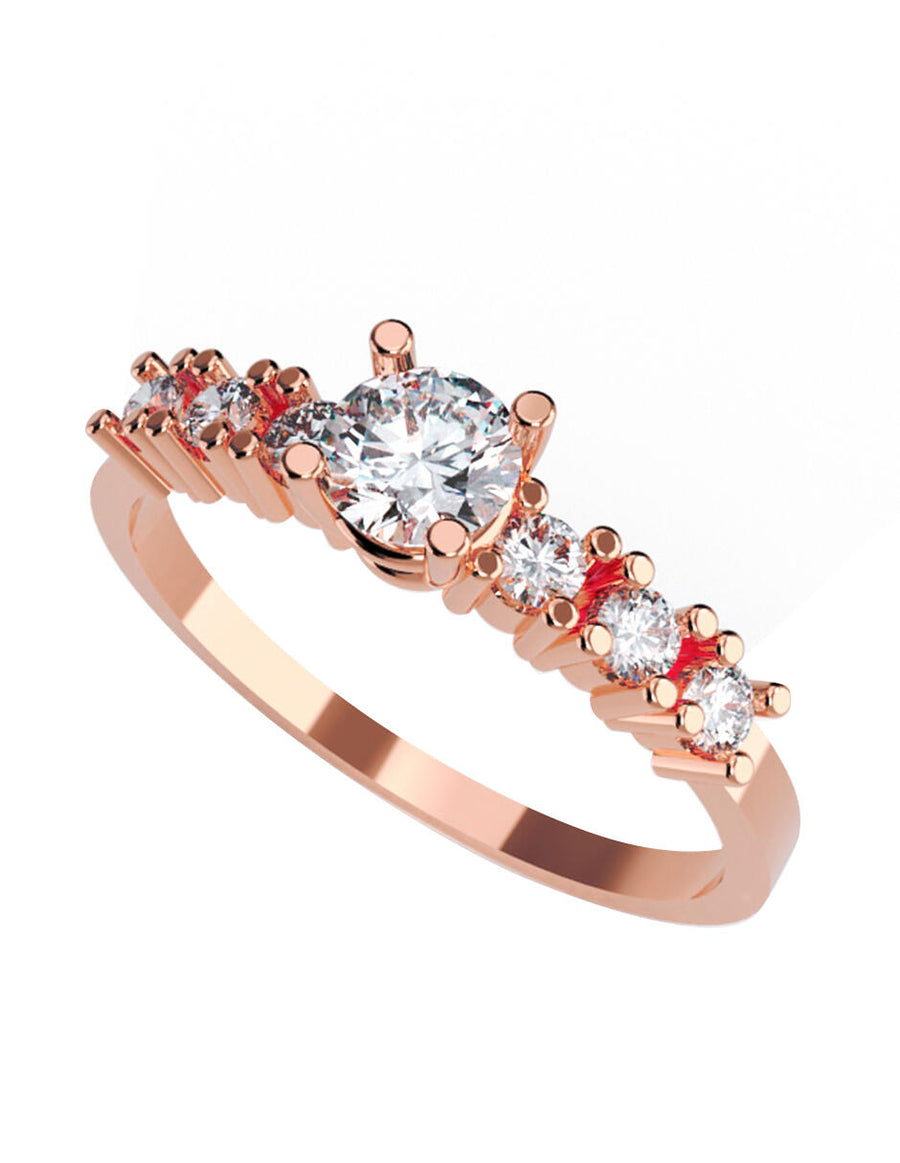 ANILLO DE ORO CON CIRCONIA