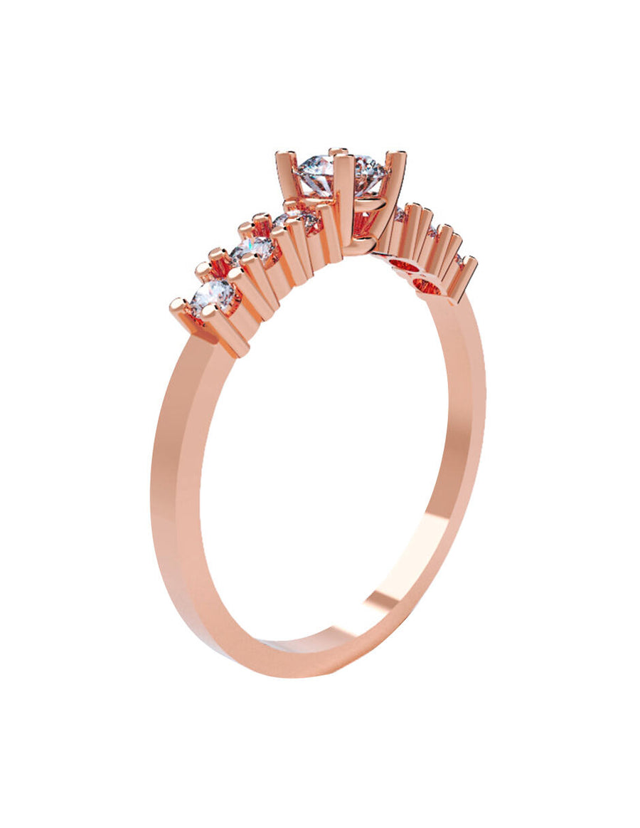 ANILLO DE ORO CON CIRCONIA