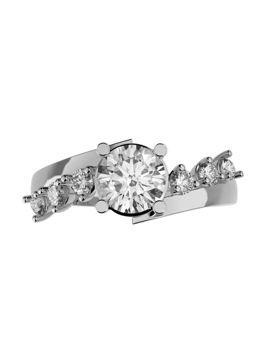 ANILLO DE ORO CON CIRCONIA