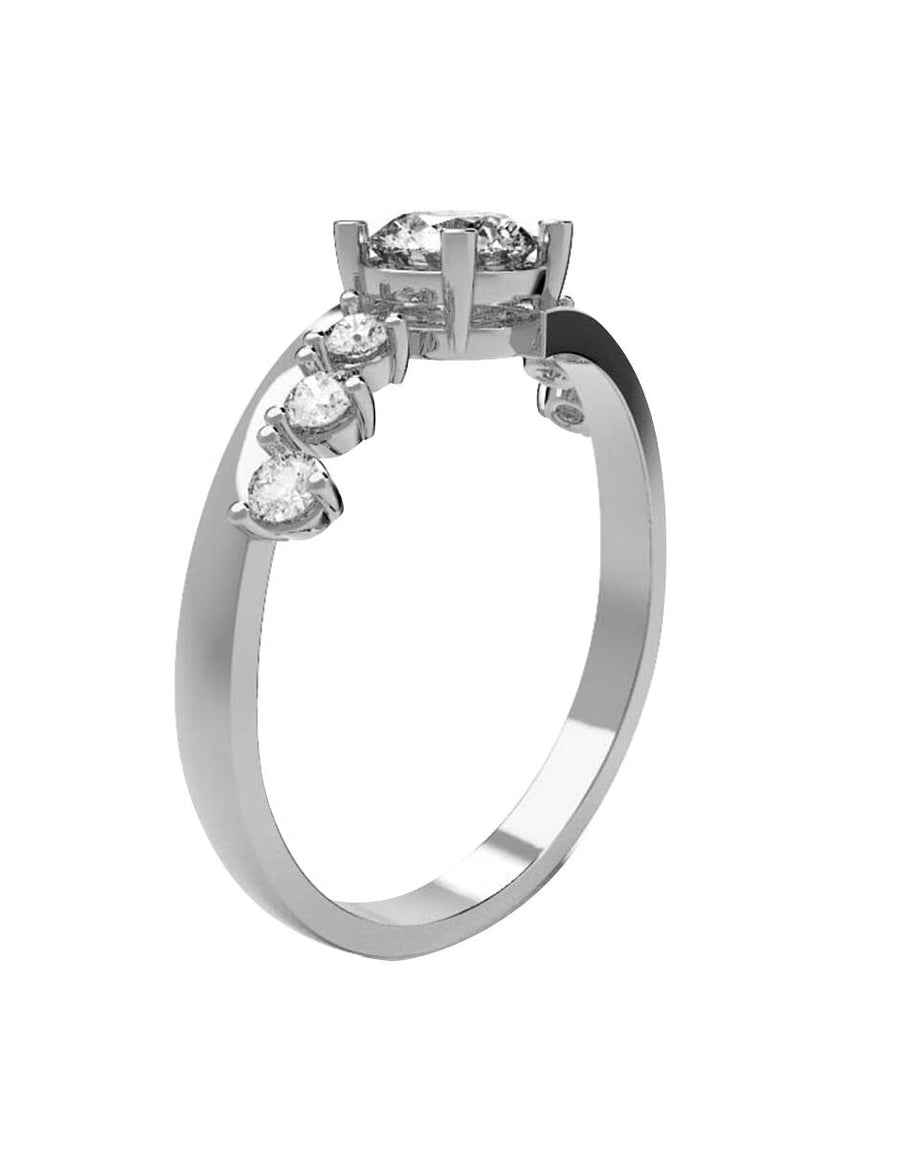 ANILLO DE ORO CON CIRCONIA