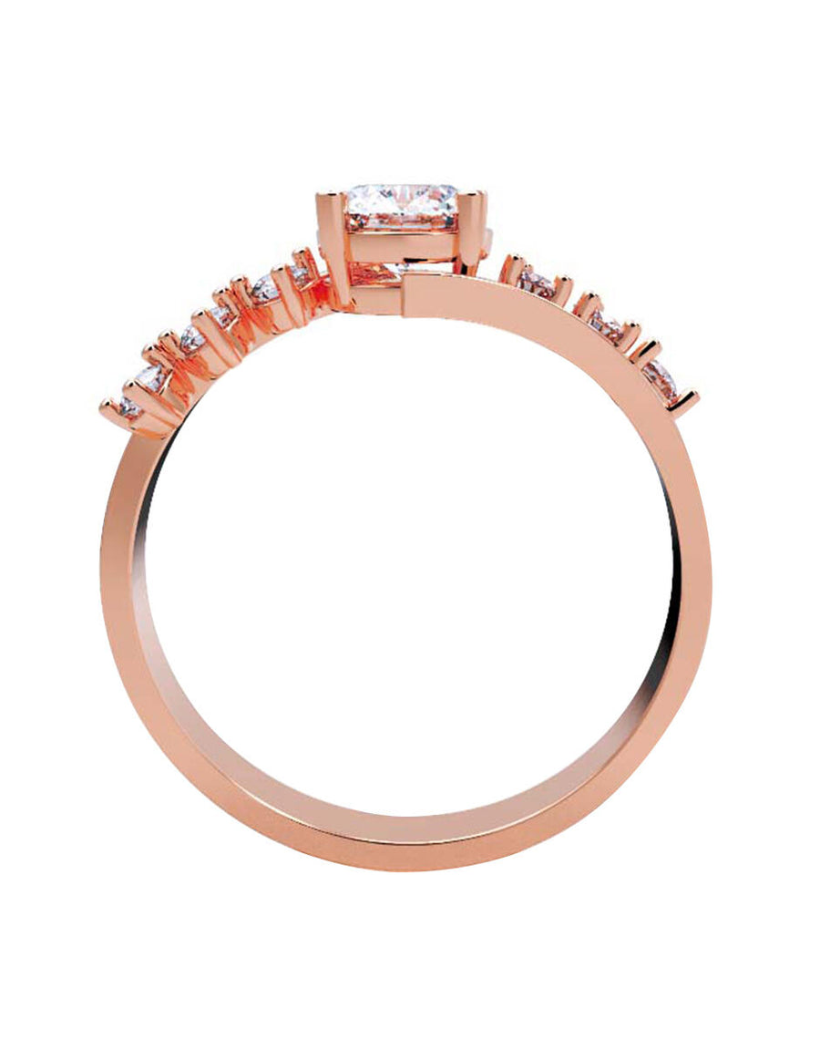 ANILLO DE ORO CON CIRCONIA