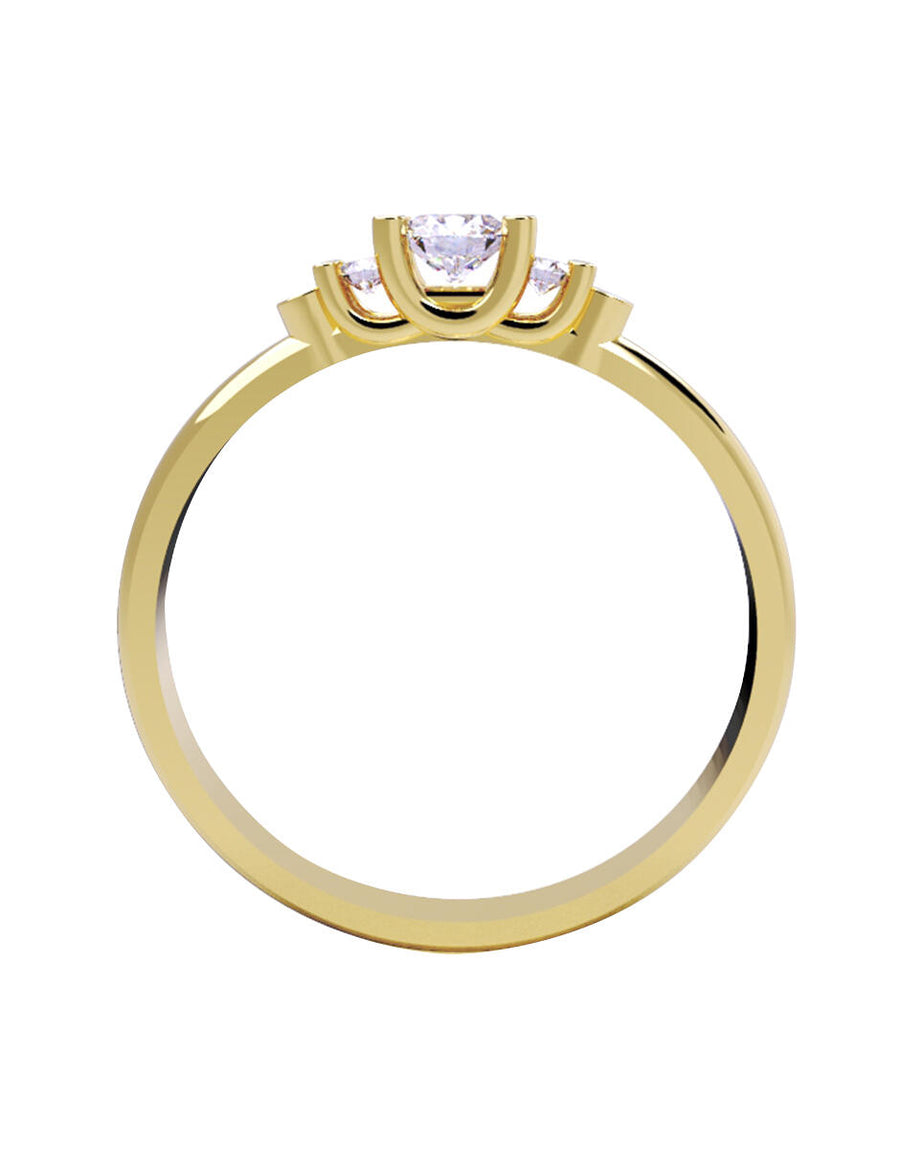 ANILLO DE ORO CON CIRCONIA