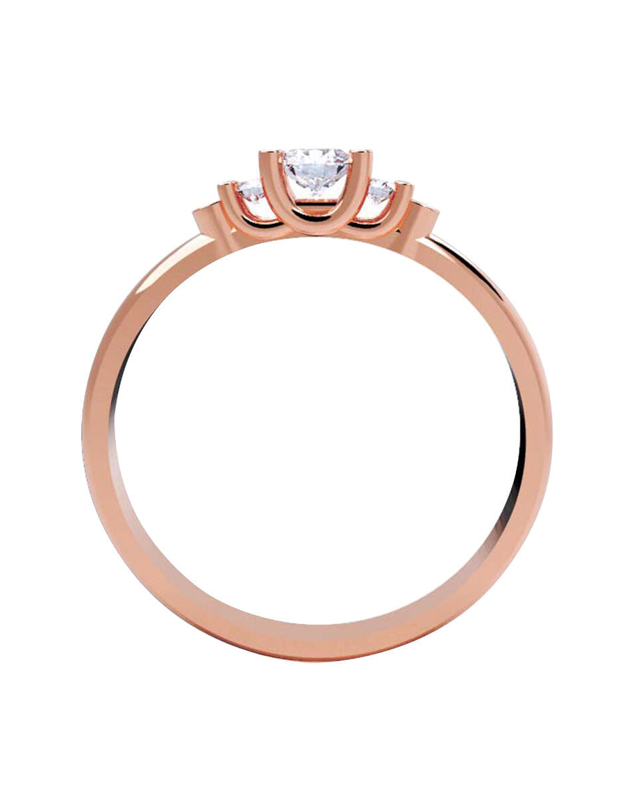 ANILLO DE ORO CON CIRCONIA