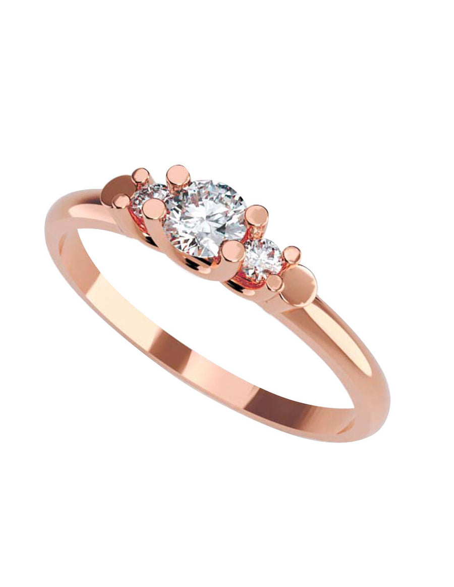 ANILLO DE ORO CON CIRCONIA