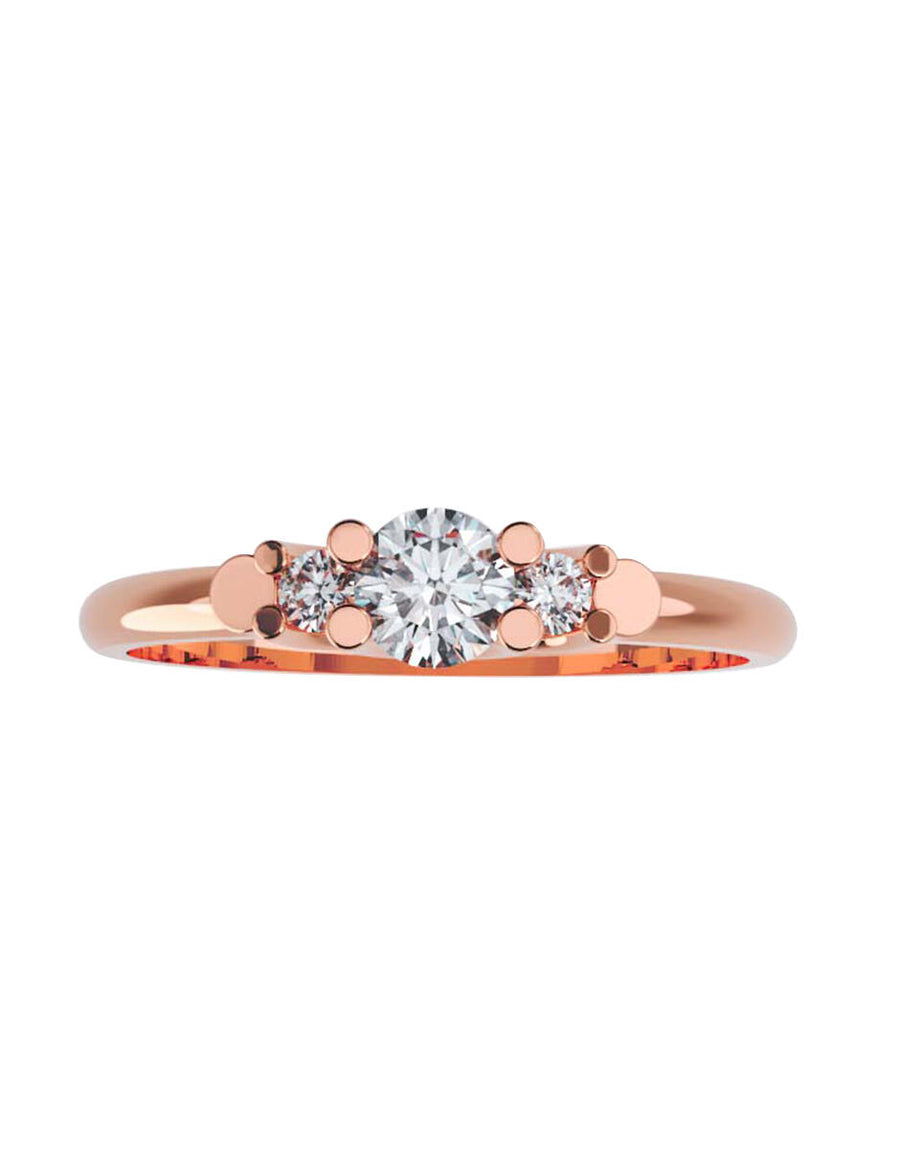ANILLO DE ORO CON CIRCONIA