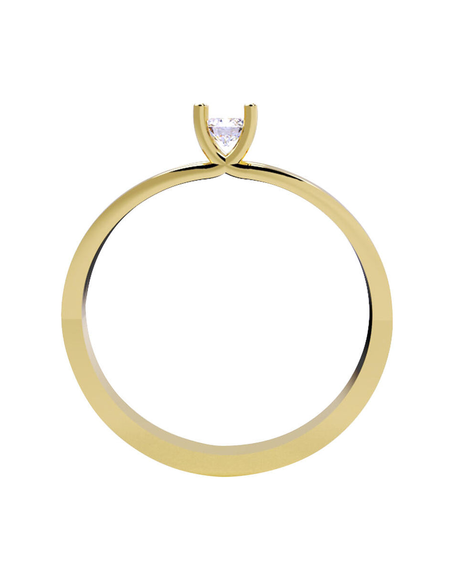 ANILLO DE ORO CON CIRCONIA
