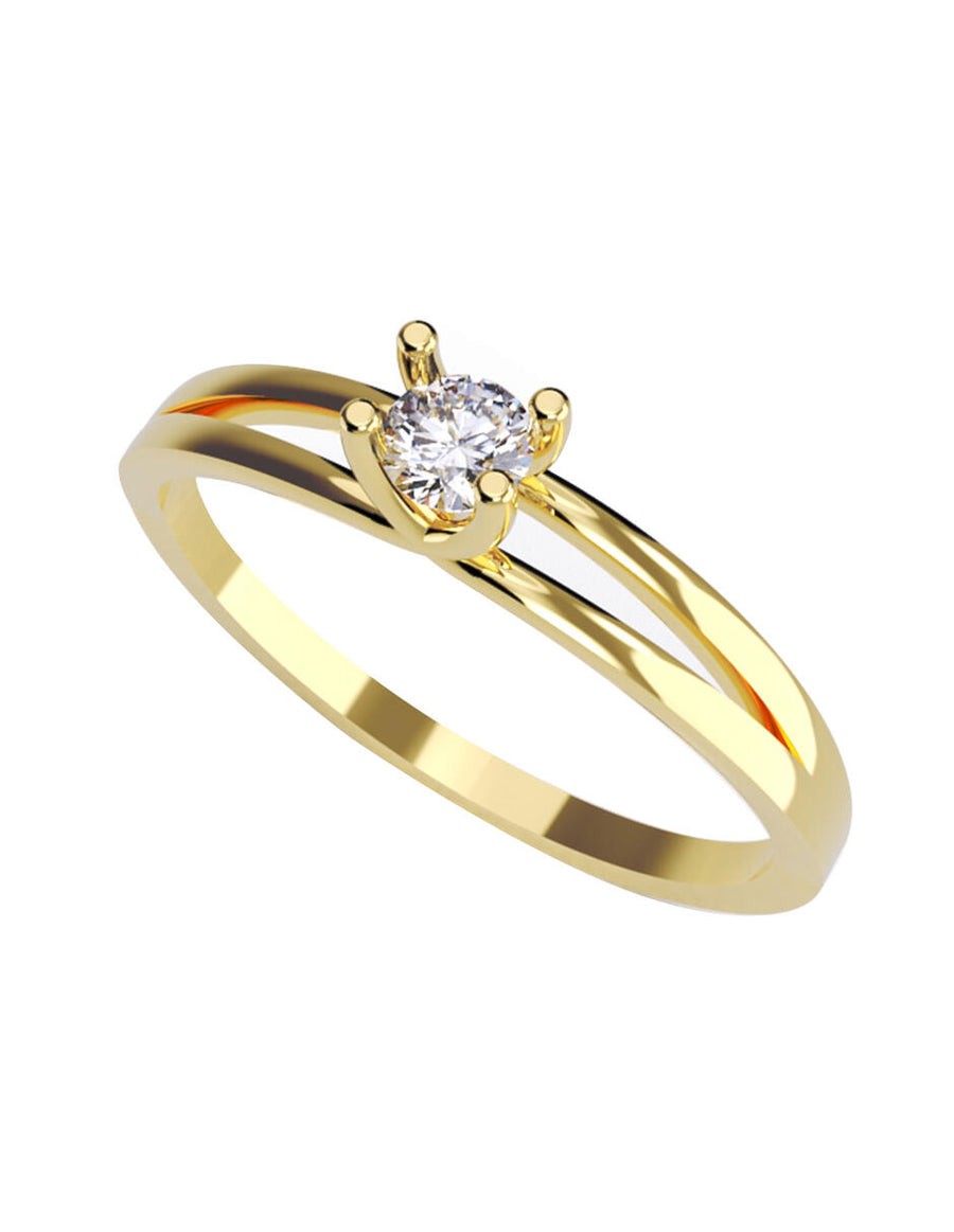 ANILLO DE ORO CON CIRCONIA