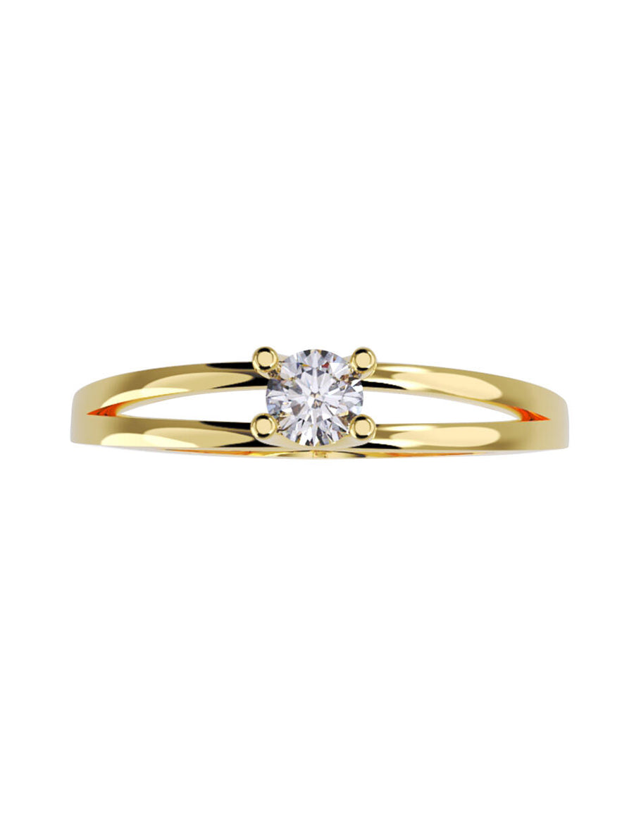 ANILLO DE ORO CON CIRCONIA