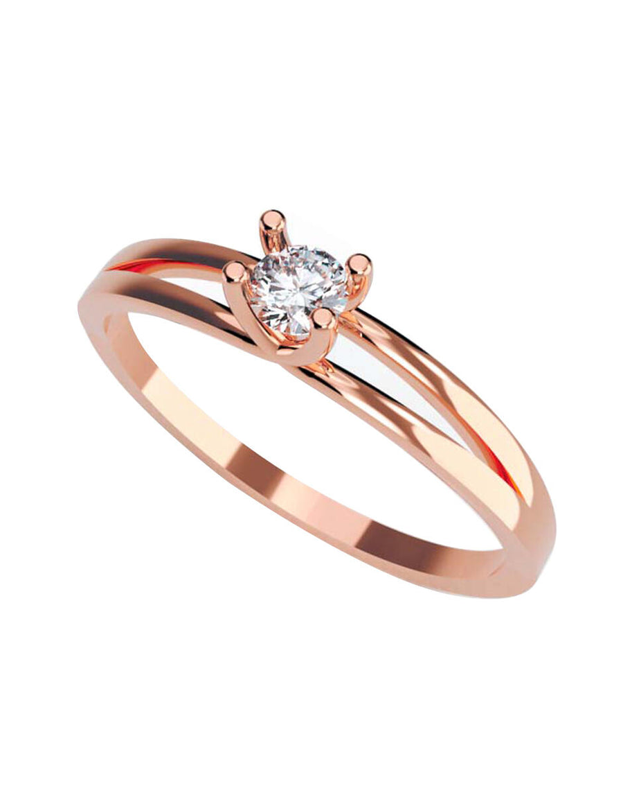ANILLO DE ORO CON CIRCONIA