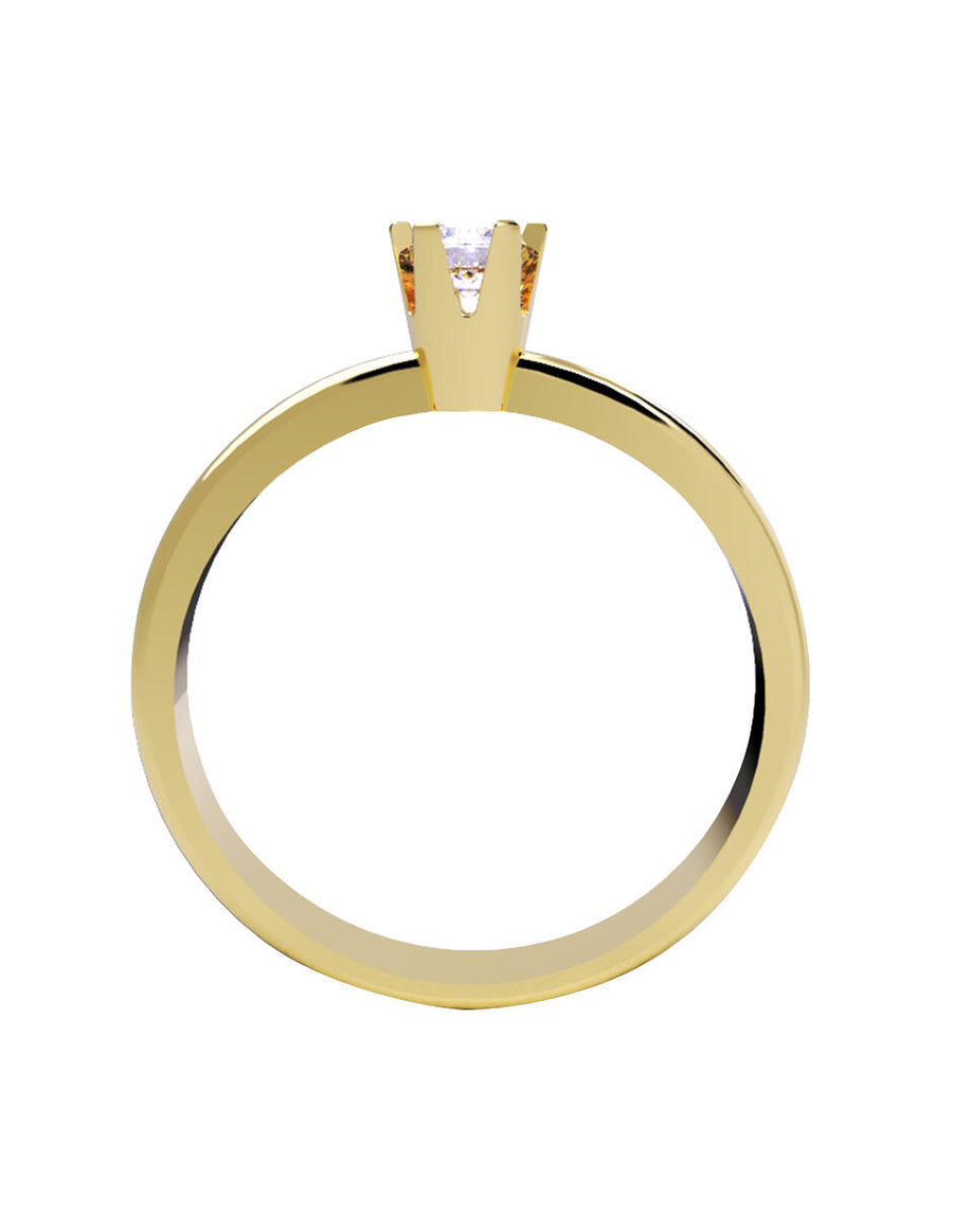ANILLO DE ORO CON CIRCONIA
