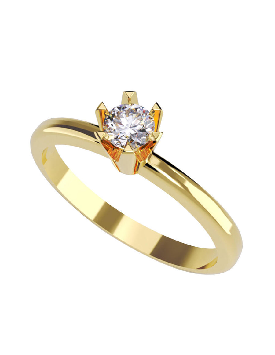 ANILLO DE ORO CON CIRCONIA