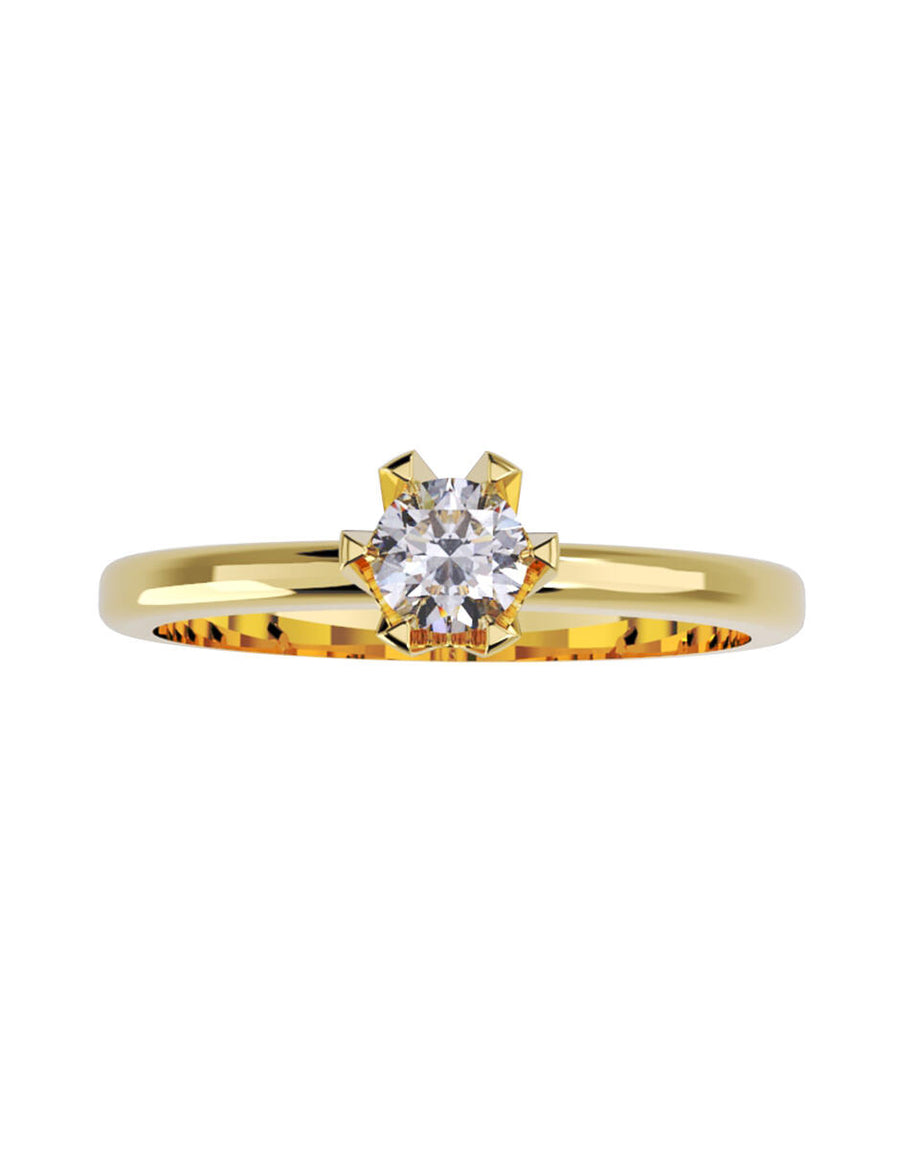 ANILLO DE ORO CON CIRCONIA