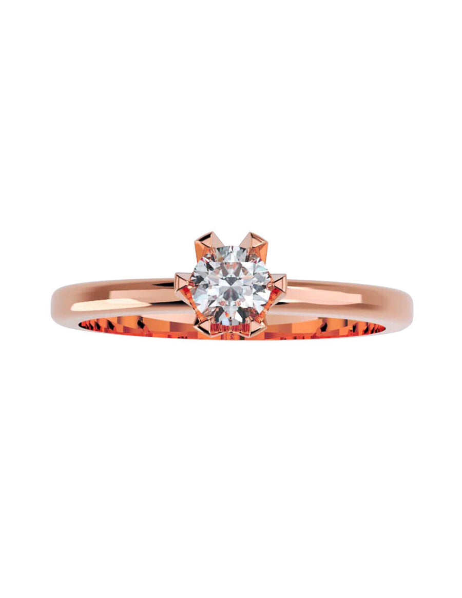 ANILLO DE ORO CON CIRCONIA