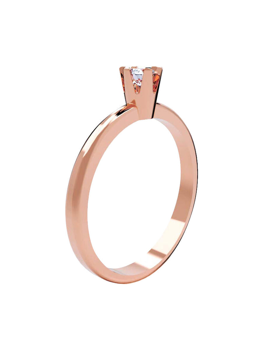 ANILLO DE ORO CON CIRCONIA