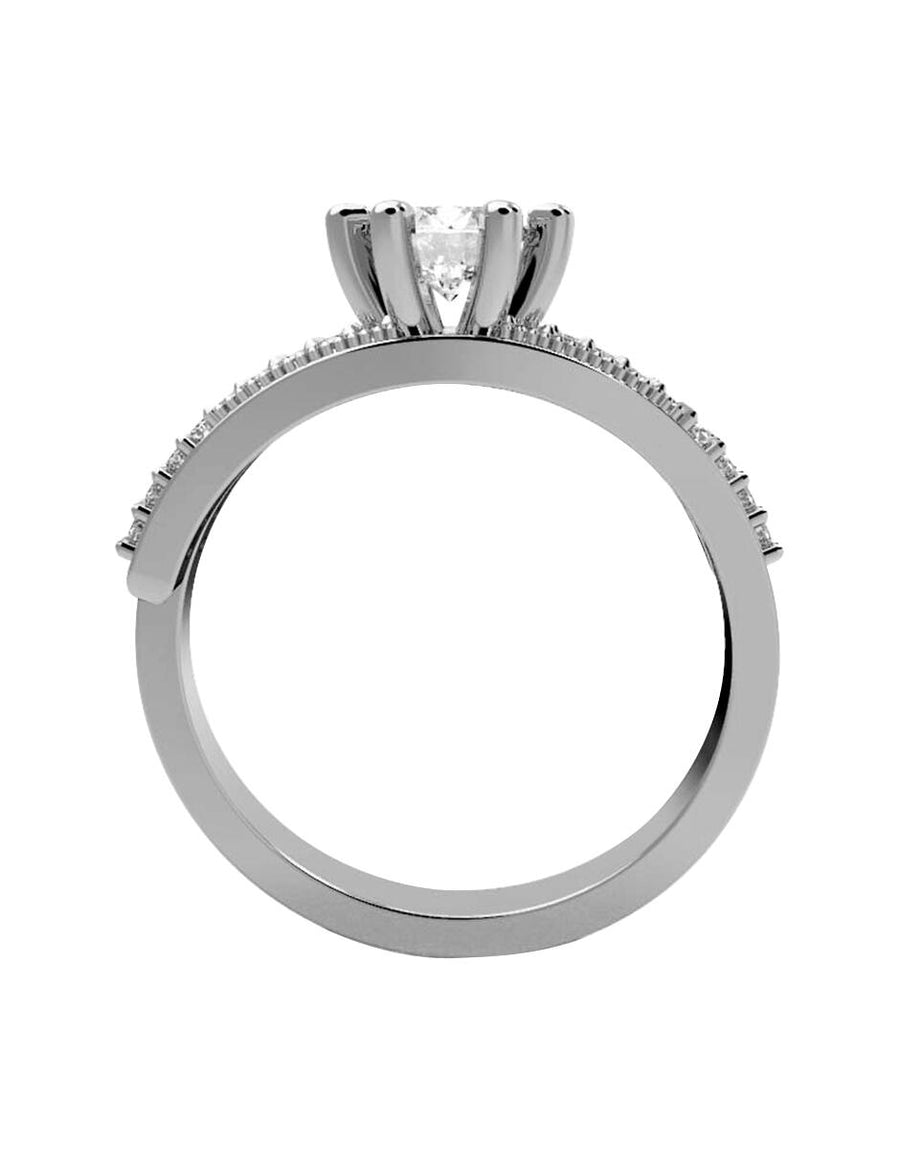ANILLO DE ORO CON CIRCONIA