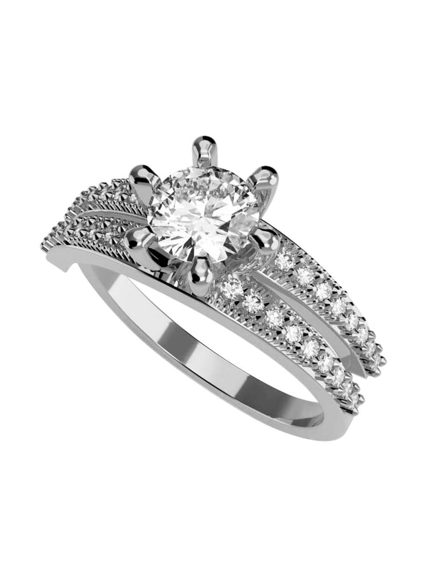 ANILLO DE ORO CON CIRCONIA
