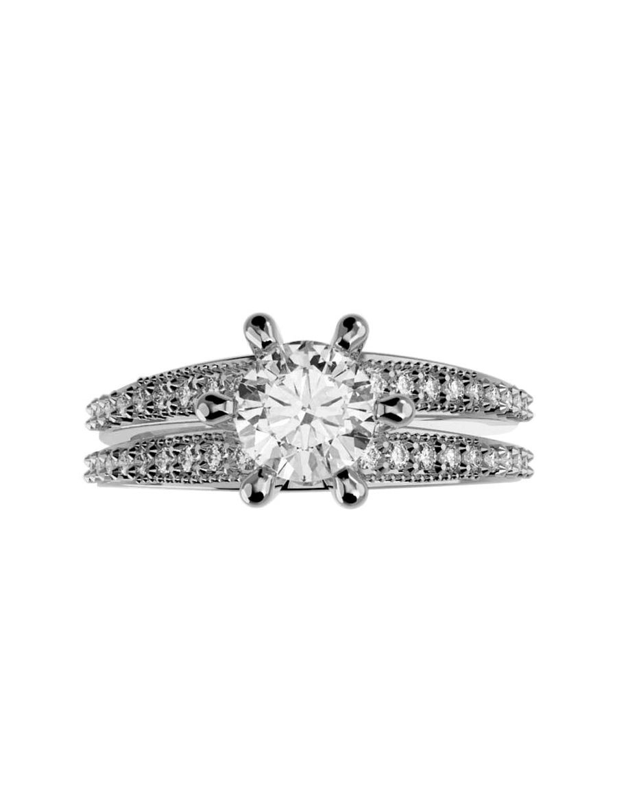 ANILLO DE ORO CON CIRCONIA