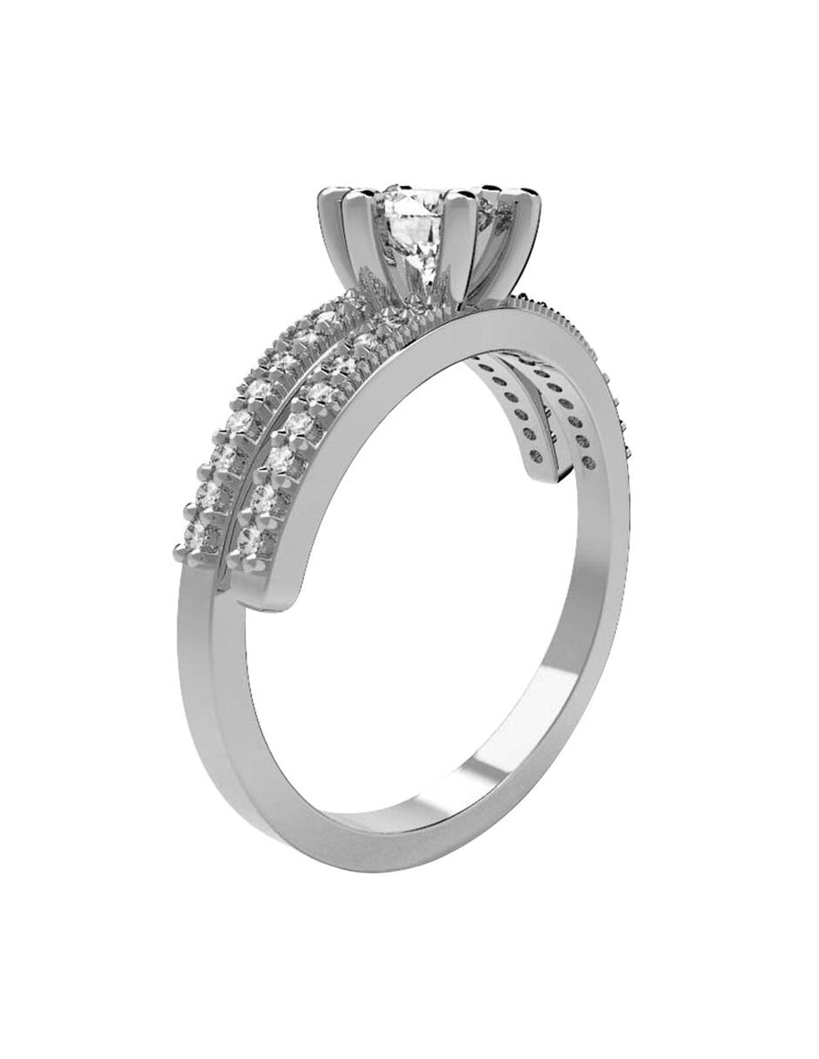 ANILLO DE ORO CON CIRCONIA