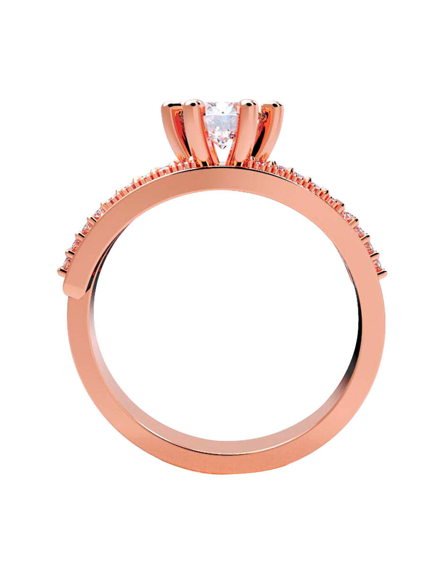 ANILLO DE ORO CON CIRCONIA
