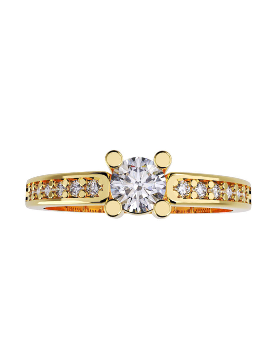 ANILLO DE ORO CON CIRCONIA