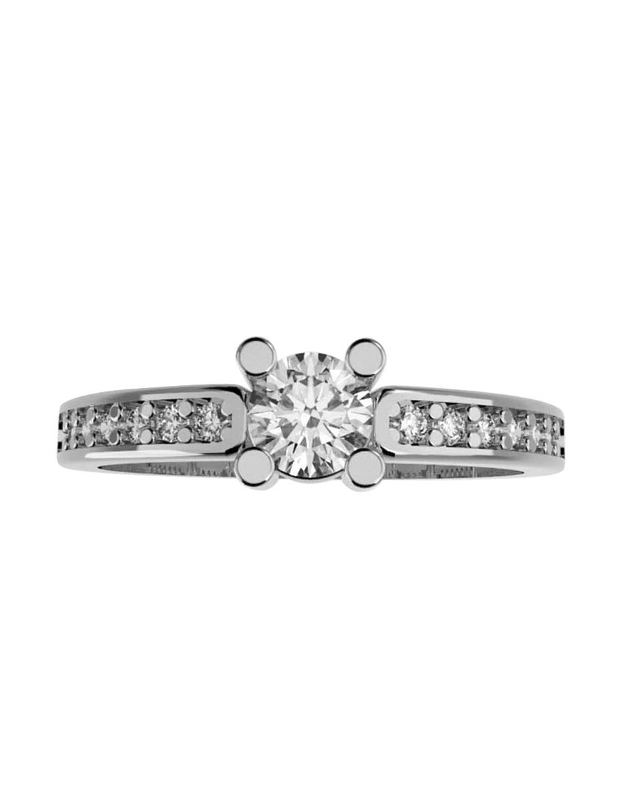 ANILLO DE ORO CON CIRCONIA