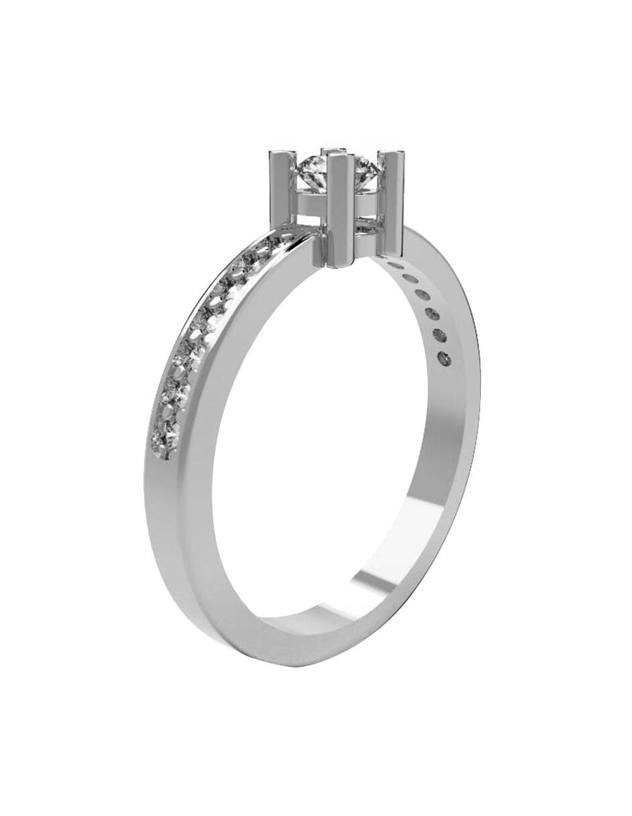 ANILLO DE ORO CON CIRCONIA