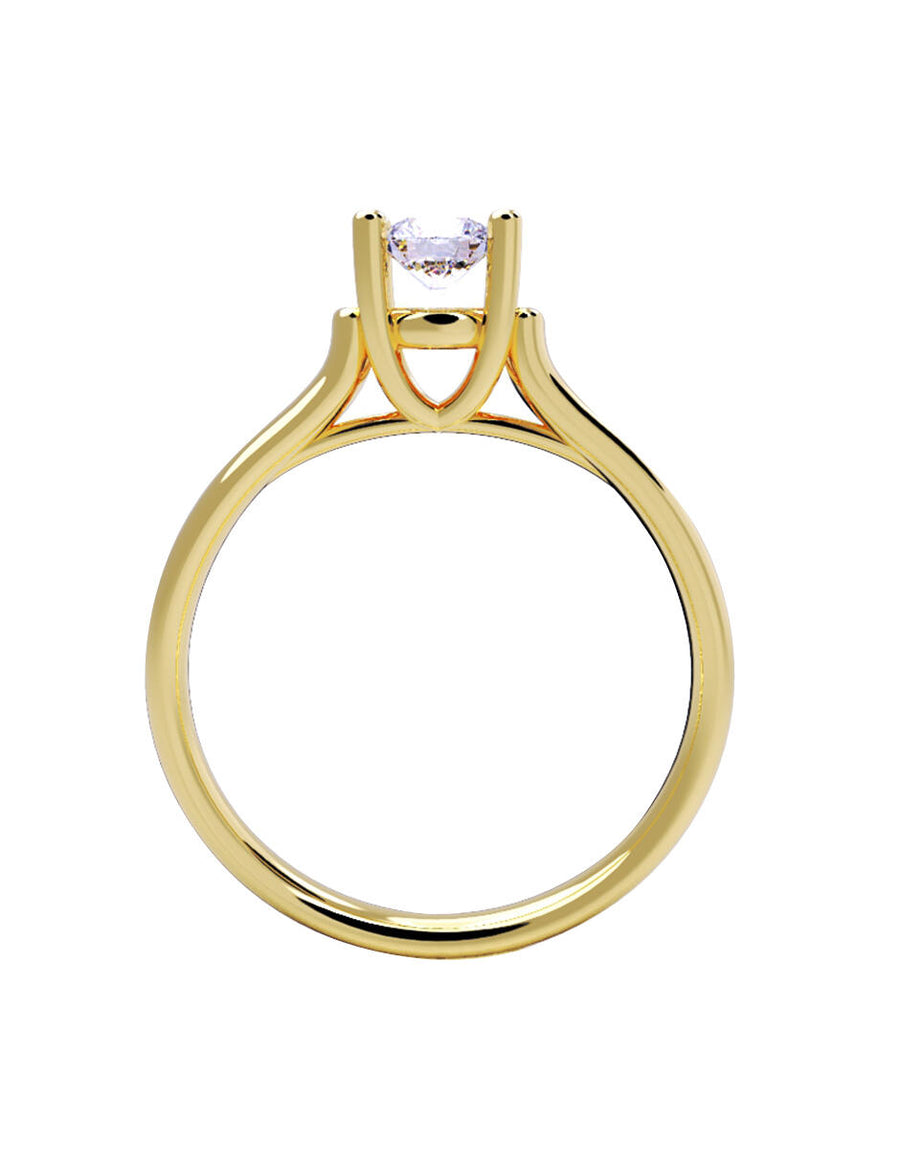 ANILLO DE ORO CON CIRCONIA