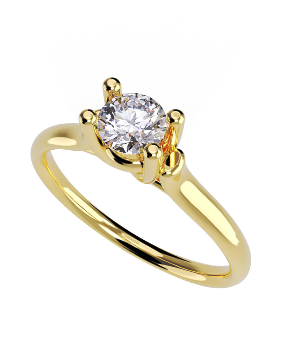 ANILLO DE ORO CON CIRCONIA