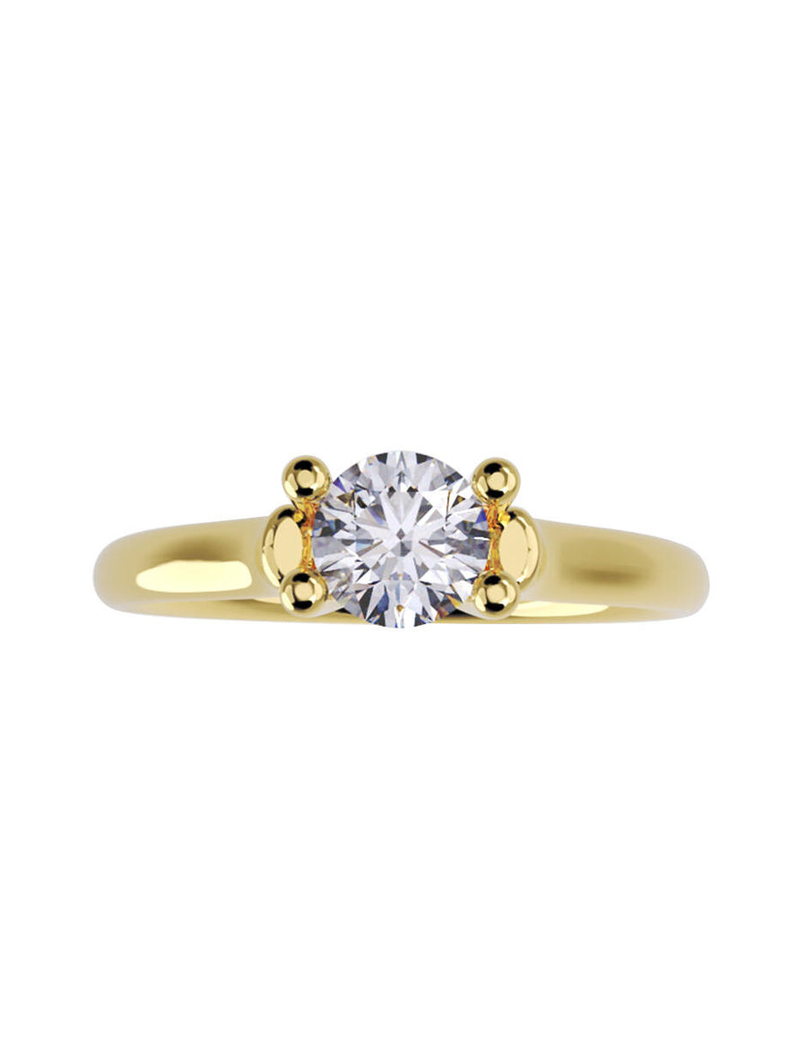 ANILLO DE ORO CON CIRCONIA