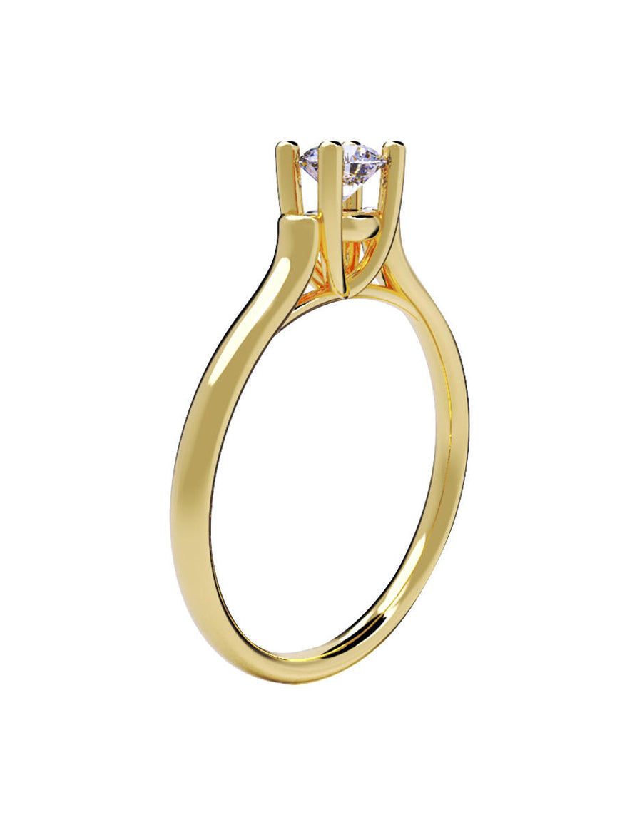 ANILLO DE ORO CON CIRCONIA