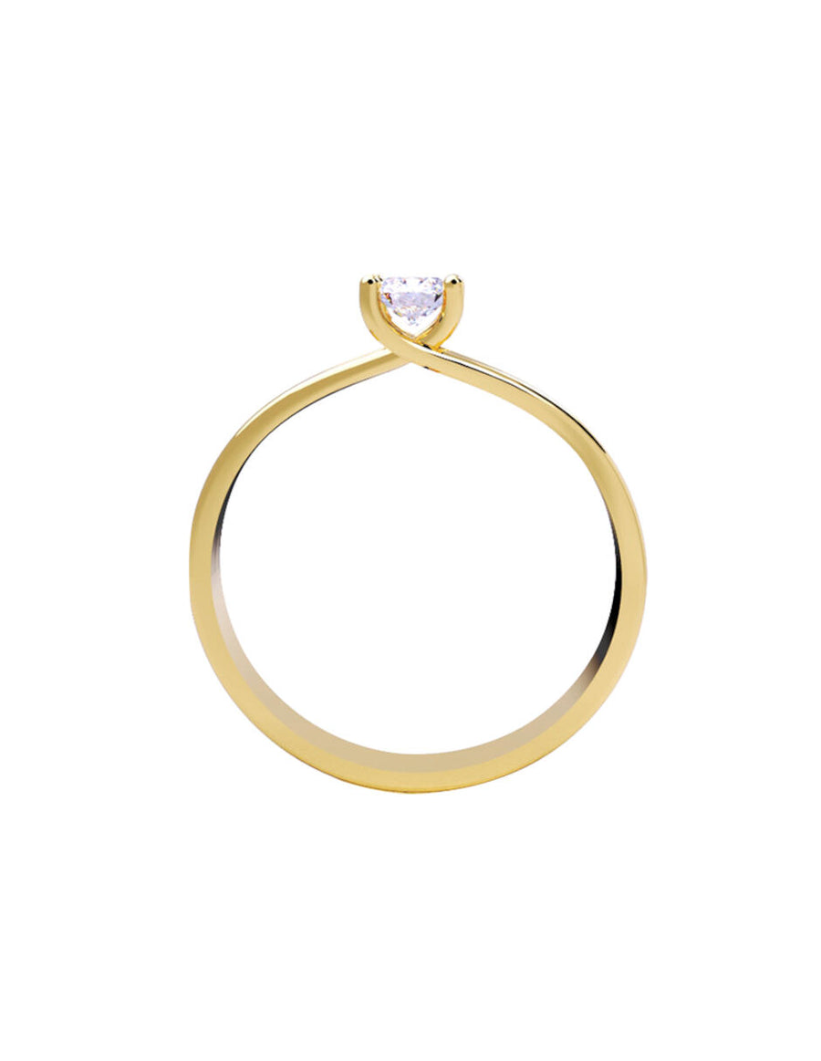 ANILLO DE ORO CON CIRCONIA