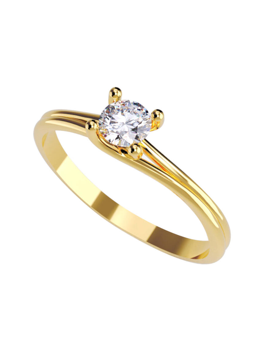 ANILLO DE ORO CON CIRCONIA
