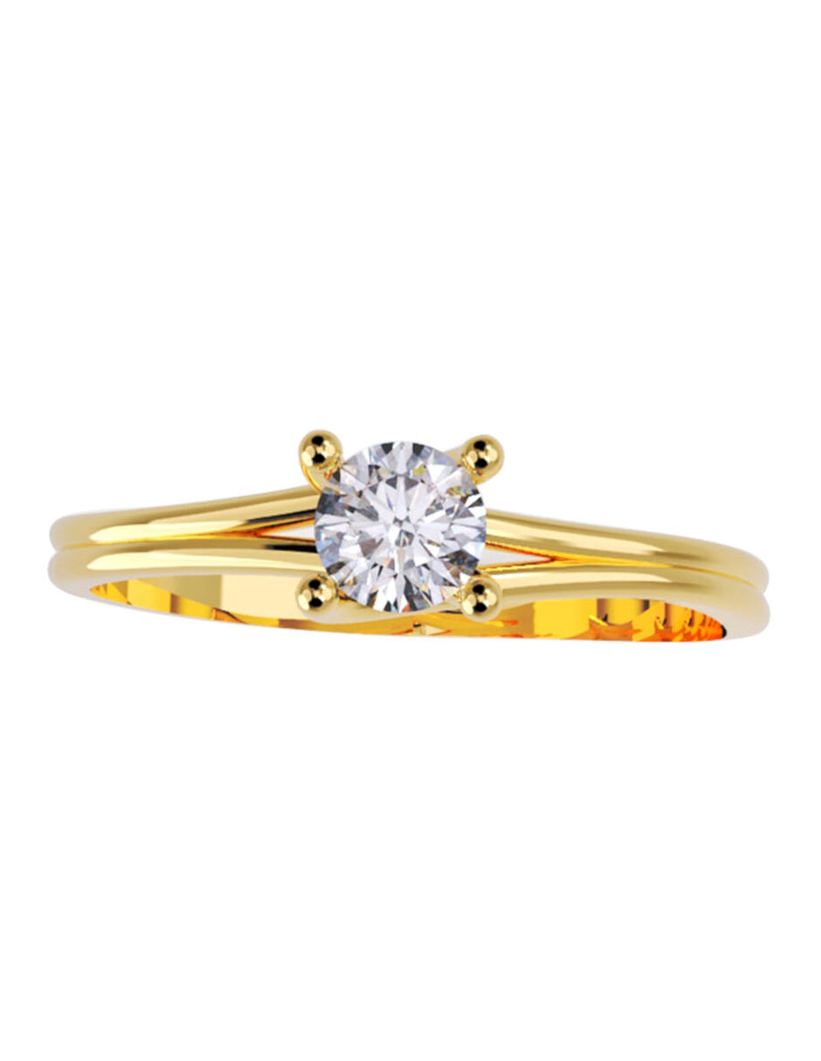 ANILLO DE ORO CON CIRCONIA