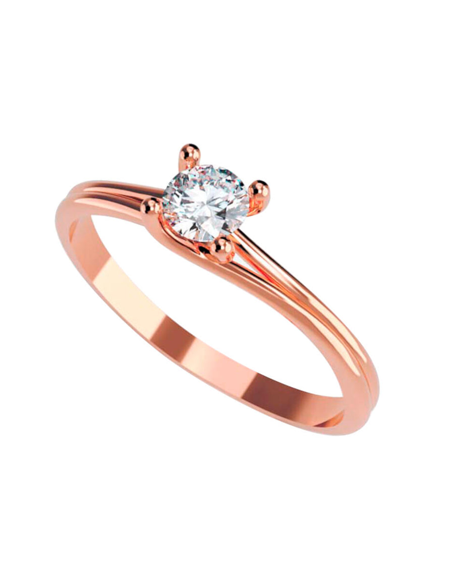 ANILLO DE ORO CON CIRCONIA