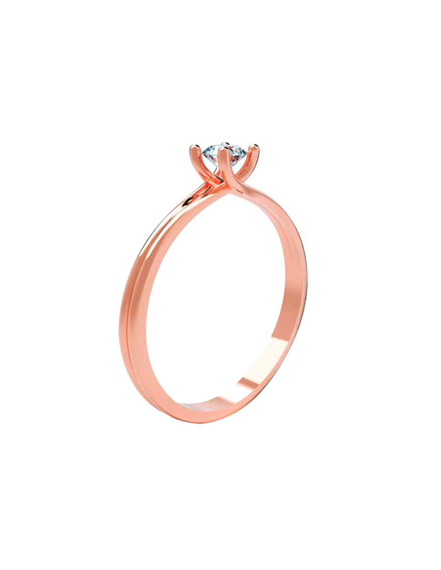 ANILLO DE ORO CON CIRCONIA