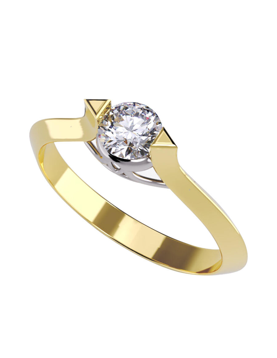 ANILLO DE ORO CON CIRCONIA