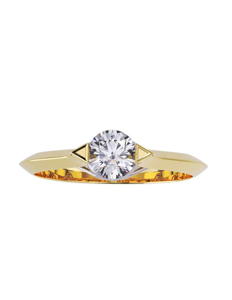 ANILLO DE ORO CON CIRCONIA