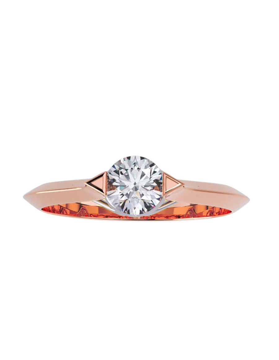 ANILLO DE ORO CON CIRCONIA